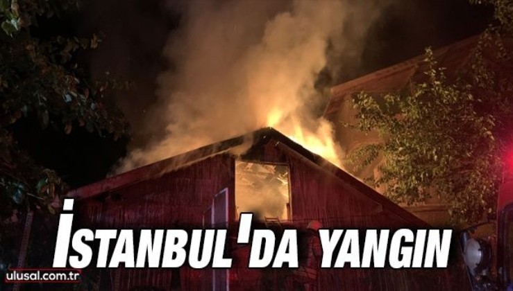 İstanbul'da yangın: Cam atölyesi kullanılamaz hale geldi