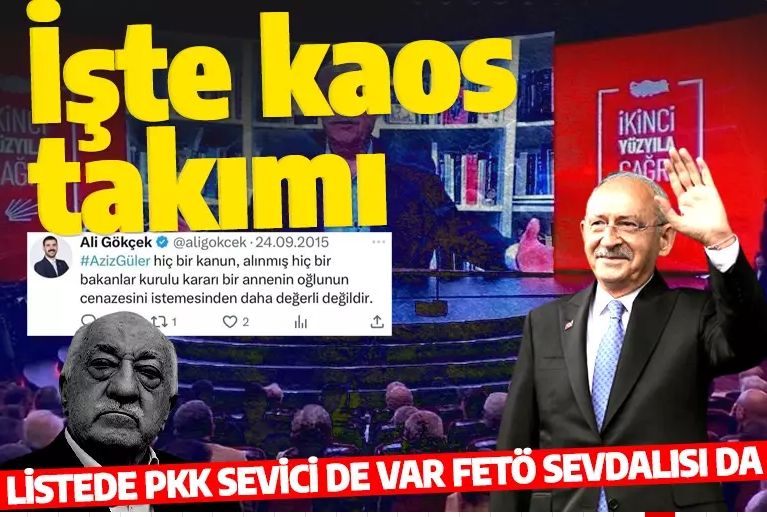 PKK sevici de var FETÖ sevdalısı da! İşte Kılıçdaroğlu'nun 'Şampiyonlar Ligi' kadrosu