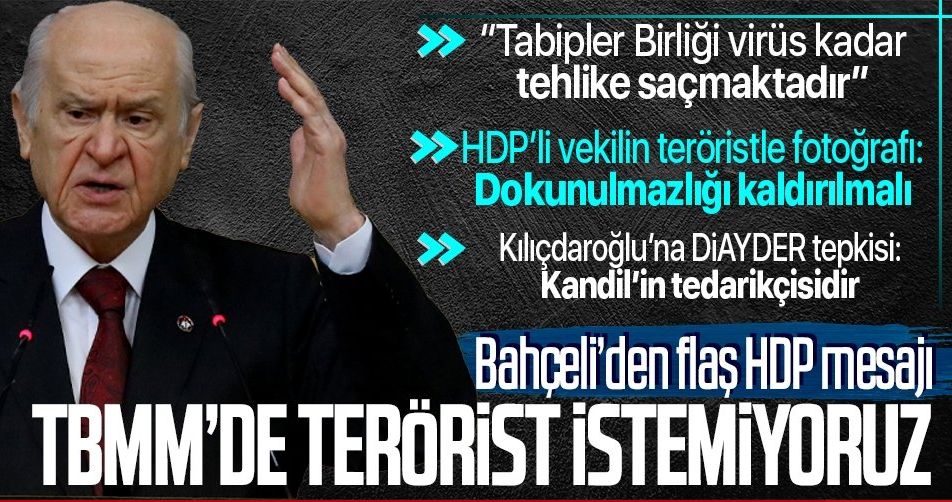 Bahçeli: TBMM'de terörist istemiyoruz, Kazakistan'da FETÖ parmağı var, dün hedef Ecevit'ti, bugün Erdoğan
