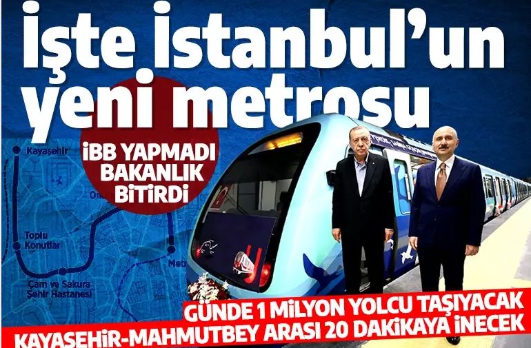 BaşakşehirKayaşehir Metro Hattı açıldı: İBB yapamadı bakanlık tamamladı