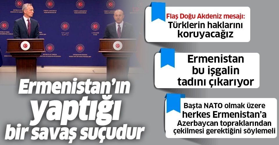 Son dakika: Dışişleri Bakanı Mevlüt Çavuşoğlu: Ermenistan'ın yaptığı savaş suçudur