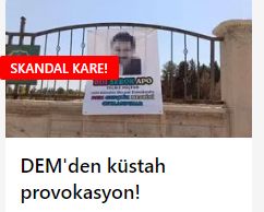 PKK talimat verdi DEM Parti provokasyona başladı! Şanlıurfa'da skandal kare