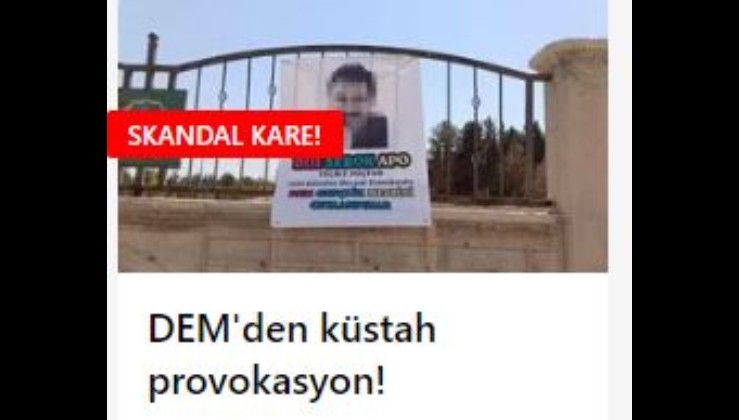 PKK talimat verdi DEM Parti provokasyona başladı! Şanlıurfa'da skandal kare