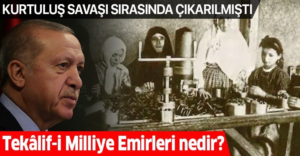 Atatürk tarafından çıkarılan Tekâlifi Milliye Emirleri nedir?.