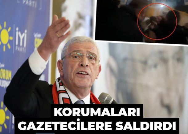 Dervişoğlu'nun korumaları gazetecilere saldırdı: O anlar kamerada!