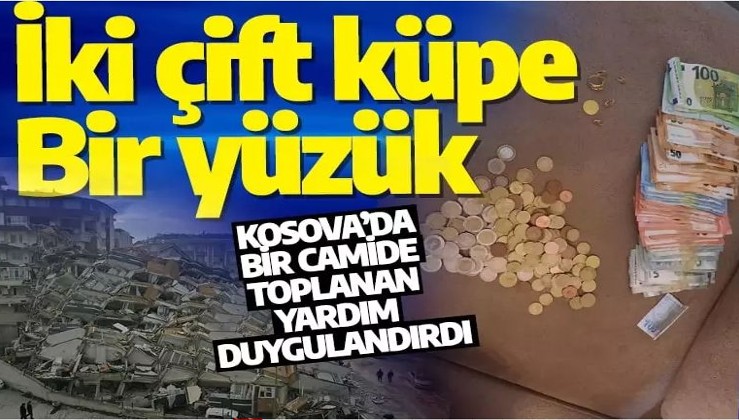 Kosova’nın “Seydi Bey” cami cemaatinden Türkiye'deki depremzedelere yardım!