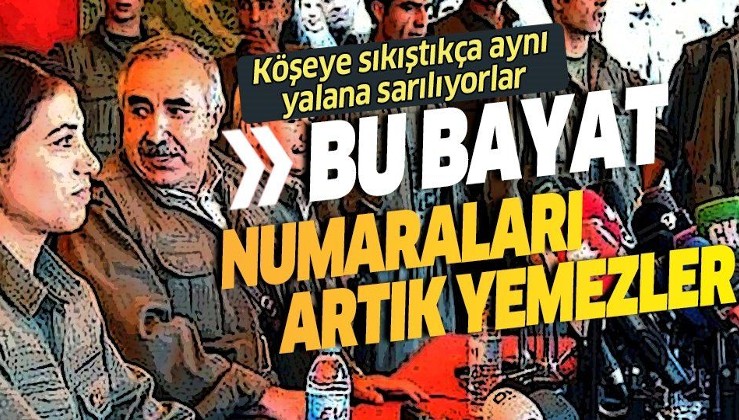 Köşeye sıkışan PKK yine aynı yalana sarıldı!