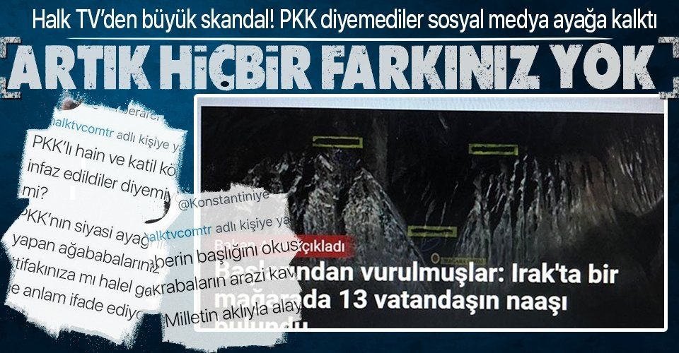 Halk TV'den bir skandal daha! Hain terör örgütü PKK'yı başlığına taşıyamadı sosyal medya ayağa kalktı!