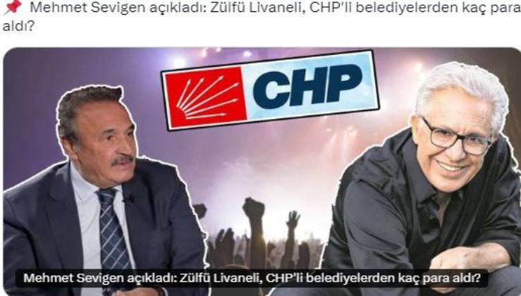 Mehmet Sevigen açıkladı: Zülfü Livaneli, CHP'li belediyelerden kaç para aldı?