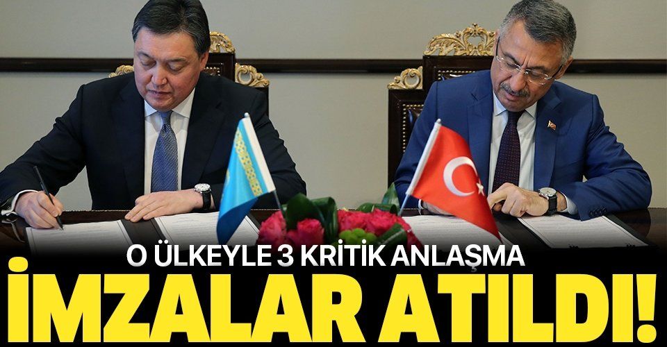 Türkiye ile Kazakistan arasında 3 yeni anlaşma.