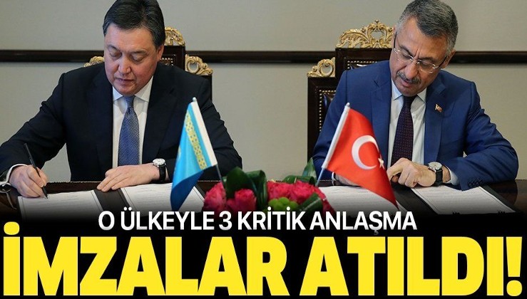Türkiye ile Kazakistan arasında 3 yeni anlaşma.