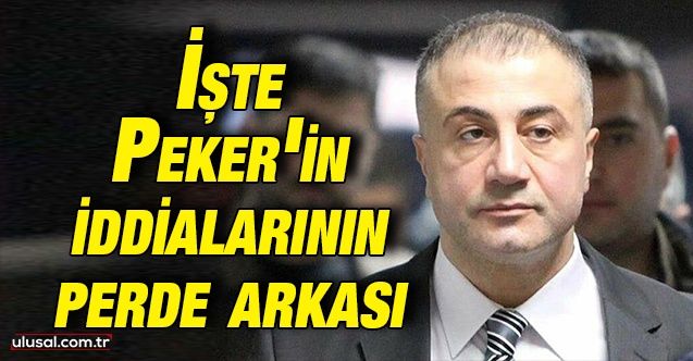Sedat Peker'in iddialarının perde arkası ortaya çıktı: Amaç TürkiyeSuriye ilişkilerine sabotaj