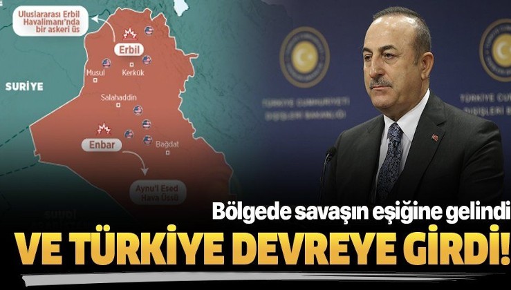 Son dakika: Türkiye gerginliğin azaltılması için devrede! Çavuşoğlu yarın Irak'a gidecek.