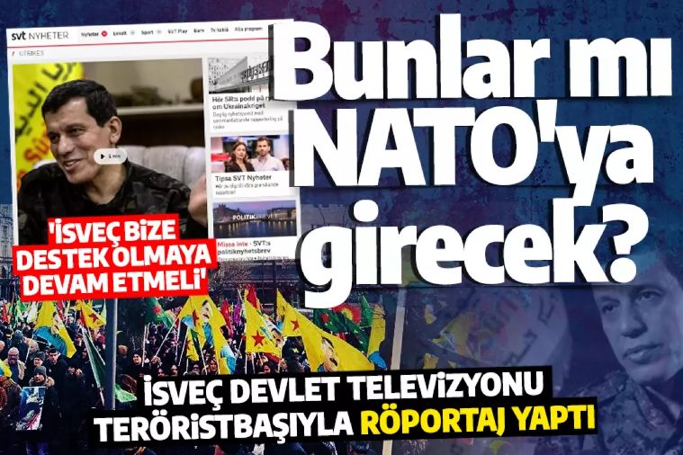 PKK'lı teröristi İsveç televizyonunda konuşturdular! Bunlar mı NATO'ya girecek?