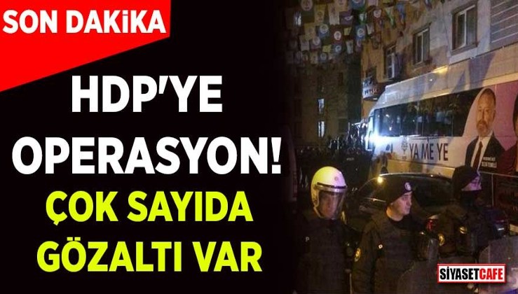 Diyarbakır’da HDP il binasına operasyon! 7 kişi gözaltına alındı