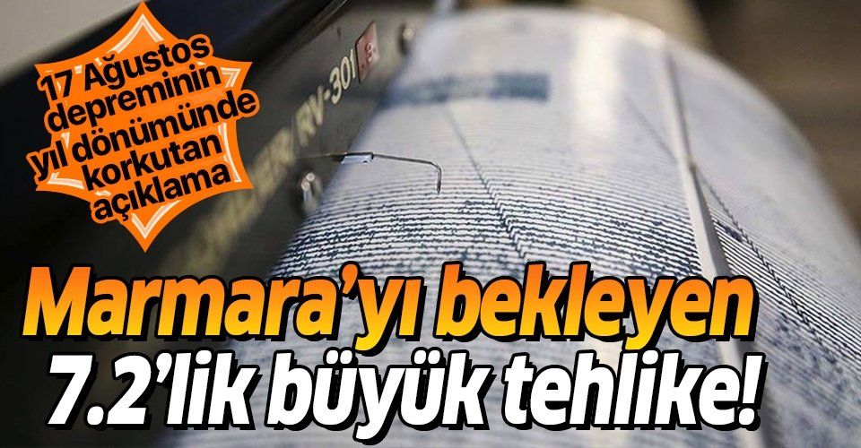 17 Ağustos depreminin yıl dönümünde korkutan açıklama! Marmara'da 7.2'lik büyük tehlike