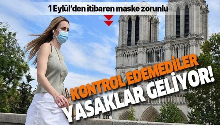 Fransa'da koronavirüsten dolayı iş yerlerinde maske takmak zorunlu olacak
