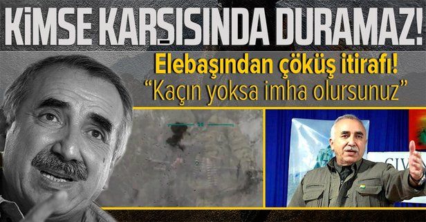 Terör örgütü PKK'nın elebaşı Murat Karayılan'dan Pençe harekatı itirafı: Bu bombardımanlar karşısında kimse duramaz