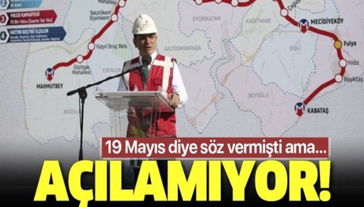 Son dakika: Mecidiyeköy-Mahmutbey Metro Hattı açılışı ertelendi