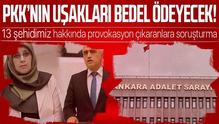 Son dakika: Terör örgütü PKK'nın kalleşçe şehit ettiği 13 Türk vatandaşı hakkında yalan ve provokatif paylaşım yapanlara soruşturma