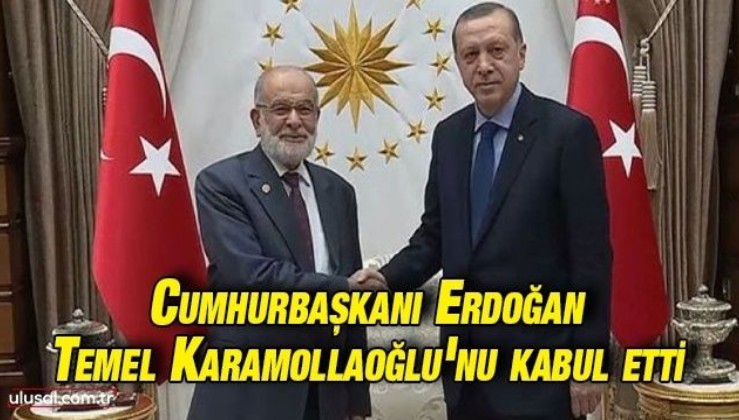 Cumhurbaşkanı Erdoğan Saadet Partisi Genel Başkan Temel Karamollaoğlu'nu kabul etti