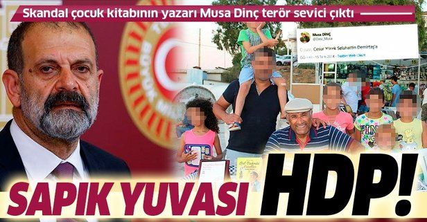 Son dakika: Gül ve Düşün isimli skandal masal kitabının yazarı Musa Dinç HDP'li çıktı!