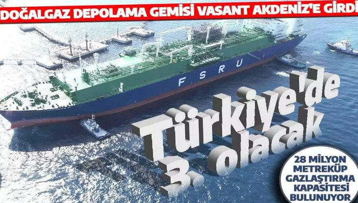 Türkiye Akdeniz'deki enerji potansiyelini artırıyor! 3. FSRU gemisi faaliyete geçti
