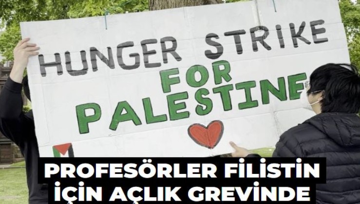 Profesörler Filistin için açlık grevinde