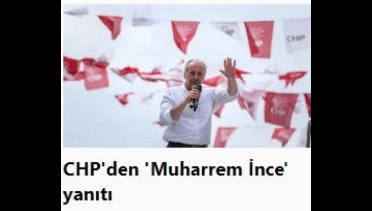 CHP'li vekil açıkladı: Muharrem İnce, CHP'ye mi geçecek?