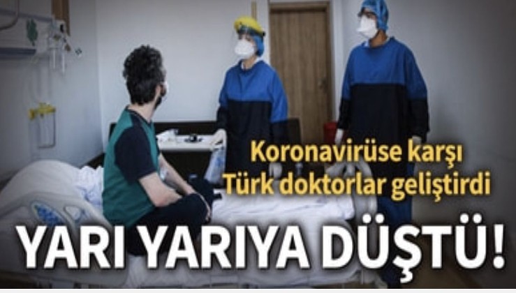 Son dakika... Koronavirüse karşı Türk doktorlar geliştirdi! Yarı yarıya düştü!