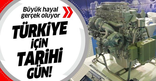 Büyük hayal gerçek oluyor! Türkiye'nin yerli ve milli ilk motoru teslim ediliyor....