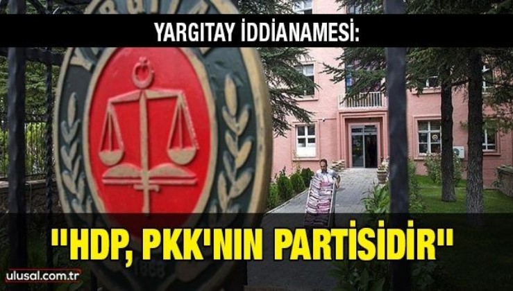Yargıtay iddianamesi: ''HDP, PKK'nın partisidir''