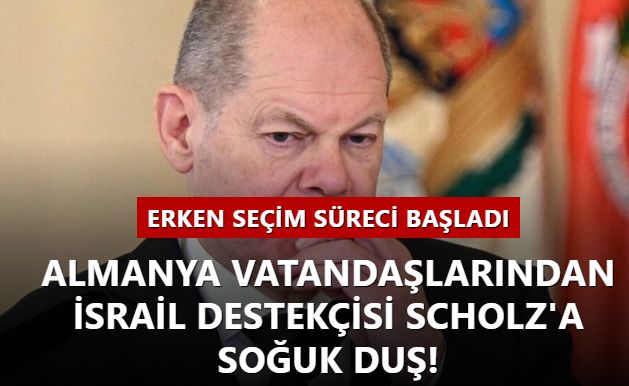 Almanya vatandaşlarından İsrail destekçisi Scholz'a soğuk duş! Erken seçim süreci başladı