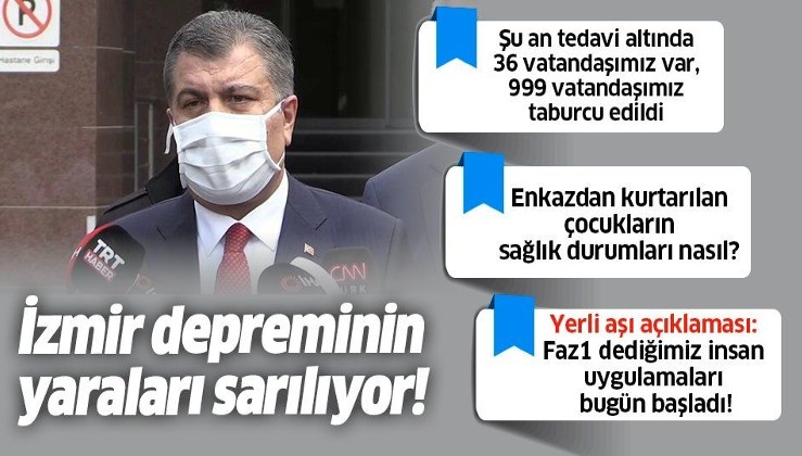 SON DAKİKA: Sağlık Bakanı Fahrettin Koca'dan İzmir'de önemli açıklamalar