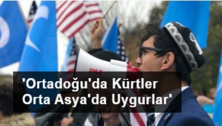 Sözde Doğu Türkistan Sürgün Hükümeti Başkanı Salih Hudayar açıkça yazmış: Ortadoğu'da Kürtler Orta Asya'da Uygurlar...