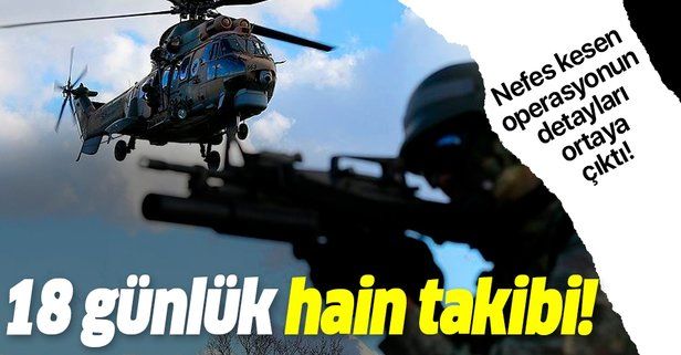 TSK'dan nefes kesen PKK operasyonu! 18 günlük takiple ağır darbe!