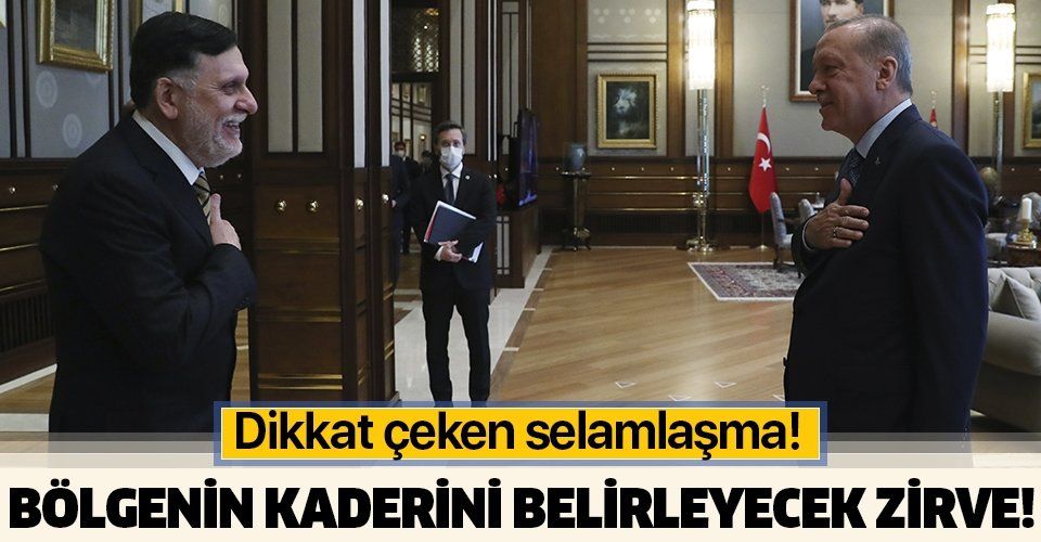 Ankara'da Cumhurbaşkanı Erdoğan ve Libya Başbakanı Fayiz esSerrac arasında kritik görüşme