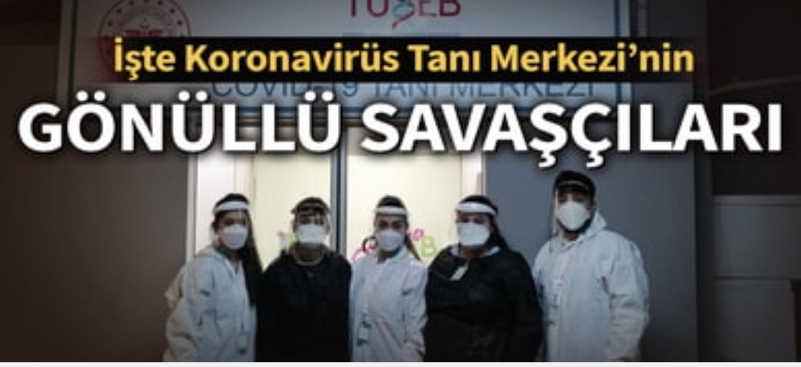 Son dakika... Koronavirüs Tanı Merkezi'nin gönüllü savaşçıları ilk kez görüntülendi