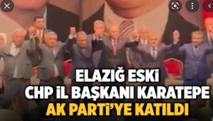 Elazığ eski CHP İl Başkanı Karatepe AK Parti’ye katıldı