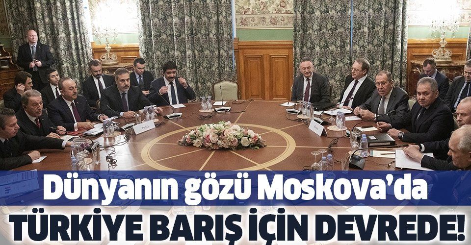 Son dakika: Bakan Çavuşoğlu ve Akar Moskova'da Rus mevkidaşları ile Libya için buluştu.