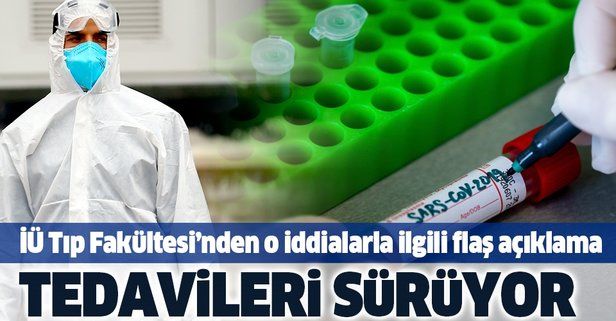 Son dakika: İstanbul Üniversitesi Tıp Fakültesi'nden "3 profesör Kovid19'dan vefat etti" iddiasına yalanlama.