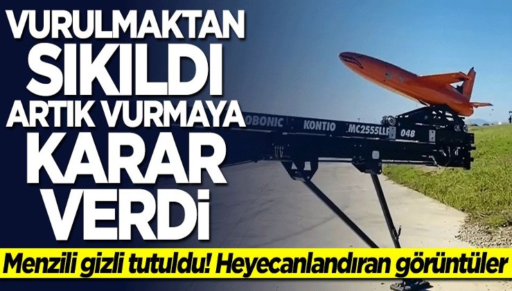 Heyecanlandıran görüntüler! Türkiye hedef uçak "Şimşek"i füzeye dönüştürdü