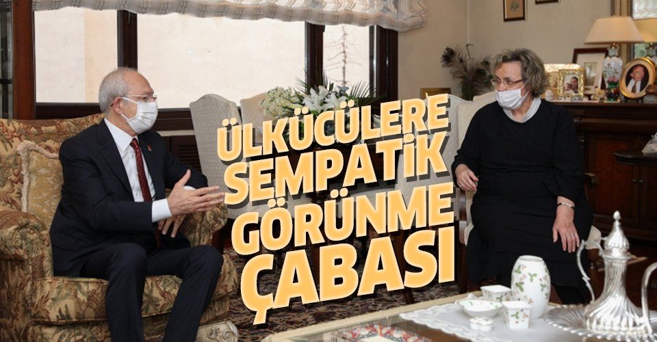 Kılıçdaroğlu Alparslan Türkeş'in eşi Seval Türkeş'i ziyaret etti