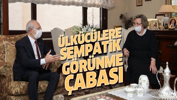 Kılıçdaroğlu Alparslan Türkeş'in eşi Seval Türkeş'i ziyaret etti
