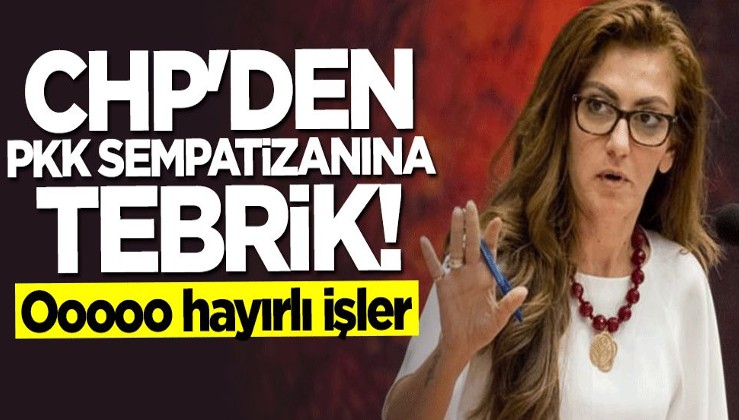 CHP Kadın Kolları'ndan PKK sempatizanına tebrik