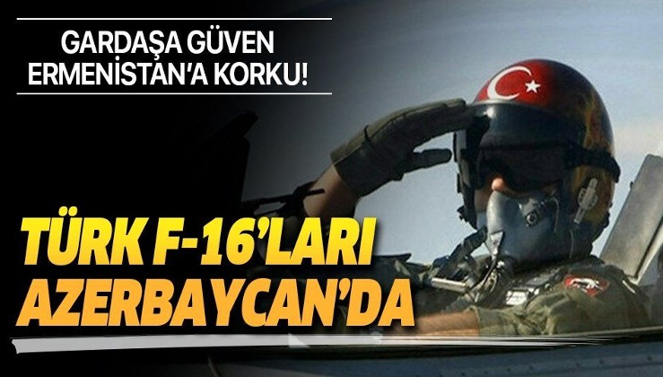 Türkiye ve Azerbaycan'da başlatılan ortak tatbikat için F-16'larımız Azerbaycan'a geldi