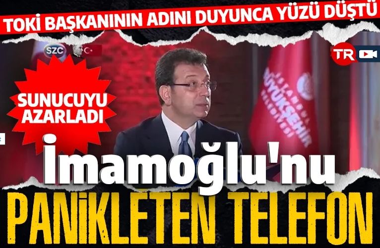 İmamoğlu'nu panikleten telefon! TOKİ Başkanı iddialara cevap vermek isteyince İmamoğlu sunucuyu azarladı