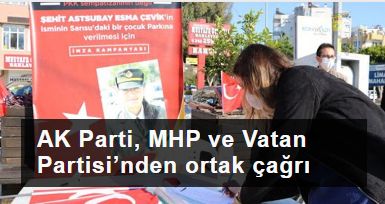 ‘ PKK sempatizanlarının değil Şehit Astsubay Esma Çevik’in adı olsun’