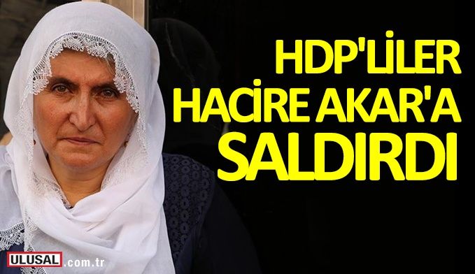 HDP'liler oğlu için oturma eylemi yapan anne Hacire Akar'a saldırdı