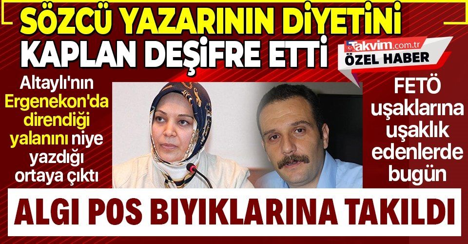 Sözcü yazarı Aytunç Erkin, Fatih Altaylı'nın Ergenekon'da direndiği yalanını ortaya attı!